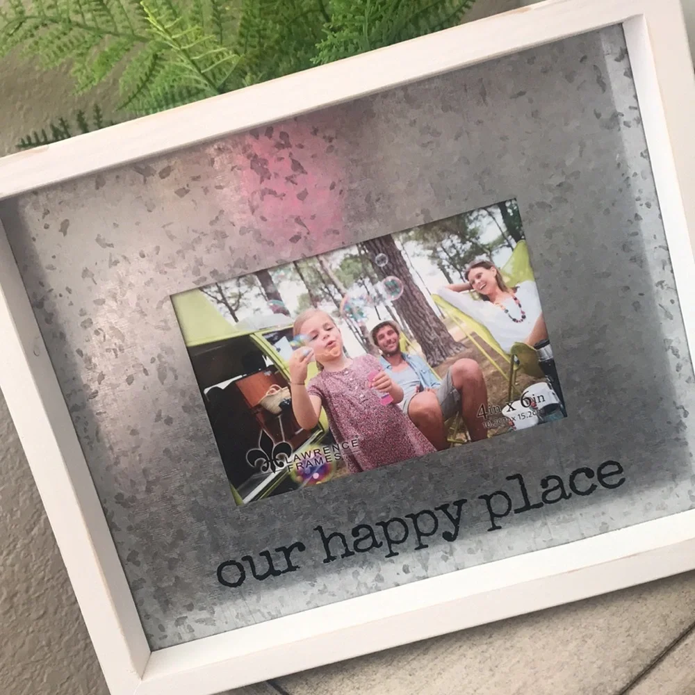 Rustic Farmhouse Shabby Chic Boho galvanized picture frame